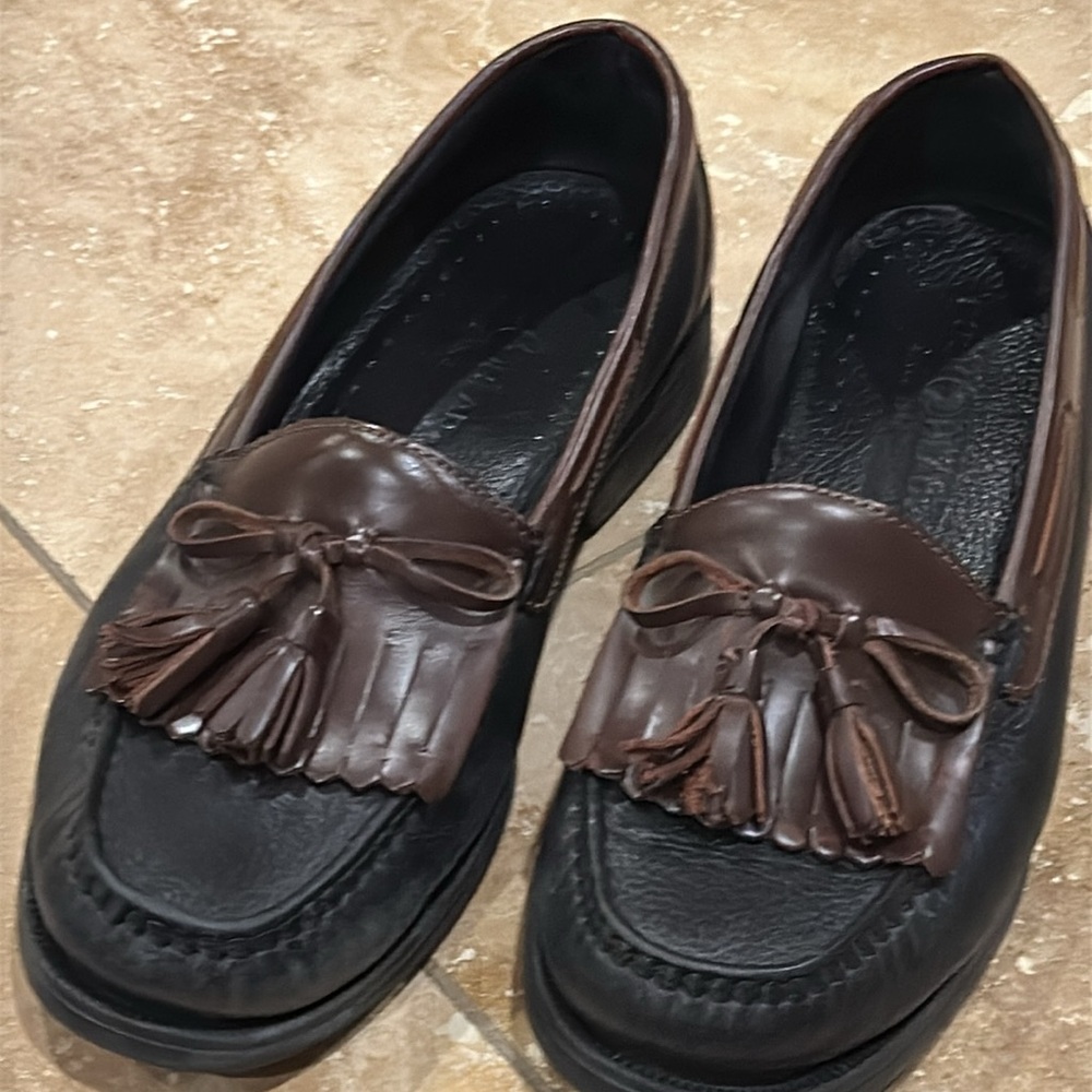 Duck Head Loafer Slip-Ons with Textured Leather